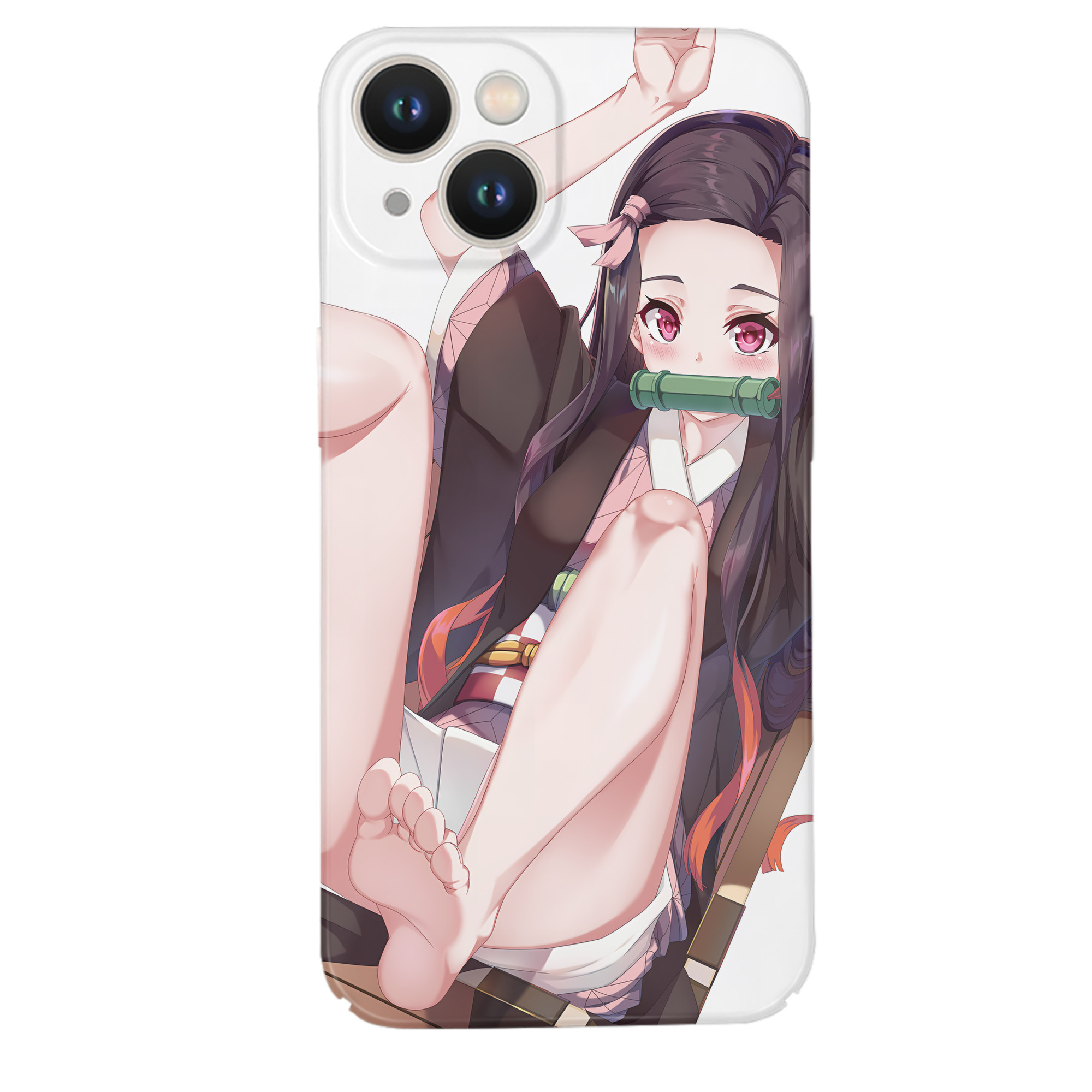 （画像用） 鬼滅の刃（きめつのやいば）竈門 禰󠄀豆子／かまど ねずこ Kamado Nezuko 【iPhone 14シリーズ対応】ハードケース